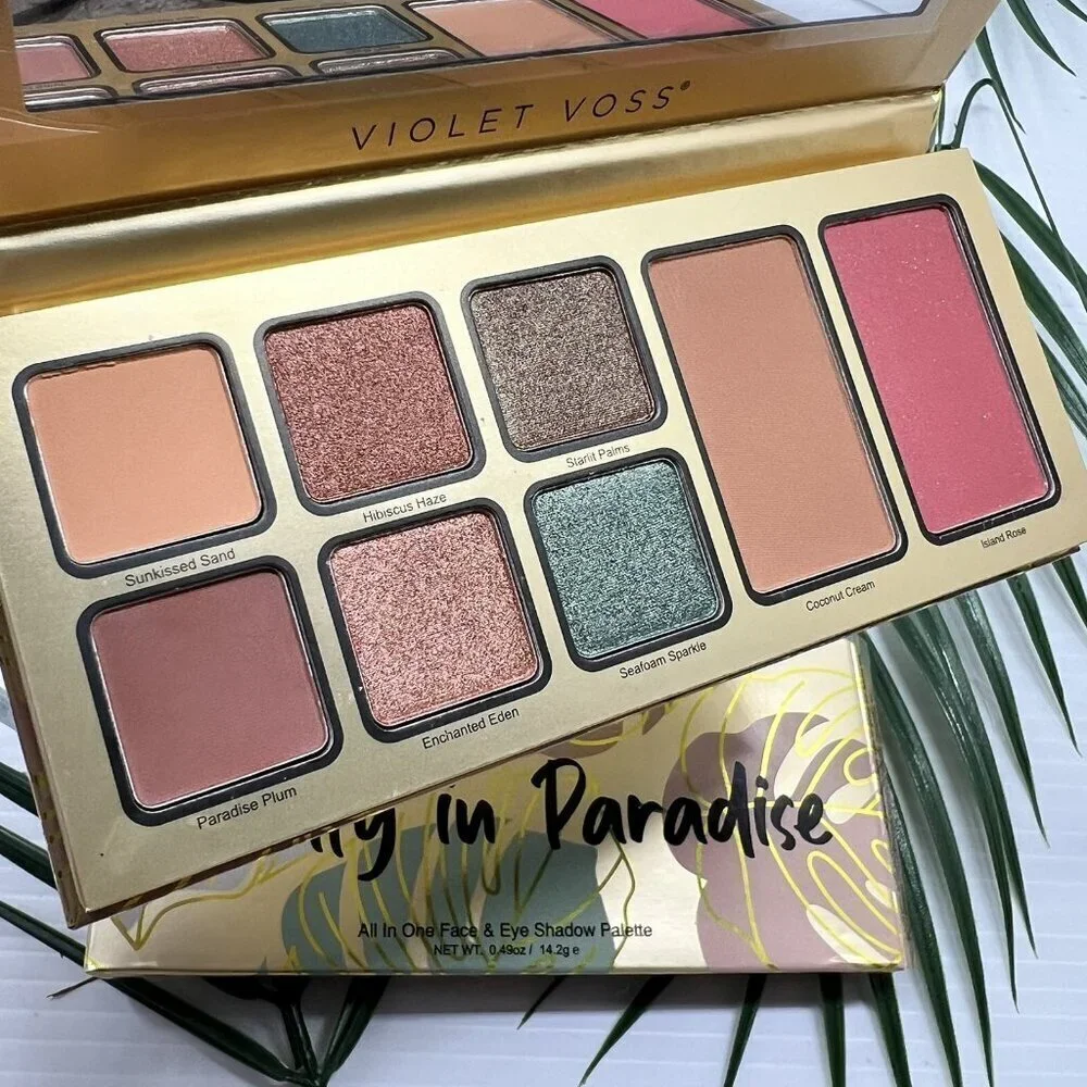Violet Voss Pretty in Paradise All in One Face & Eye Shadow Palette New In Box
